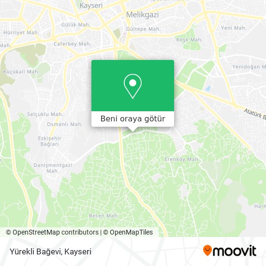 Yürekli Bağevi harita