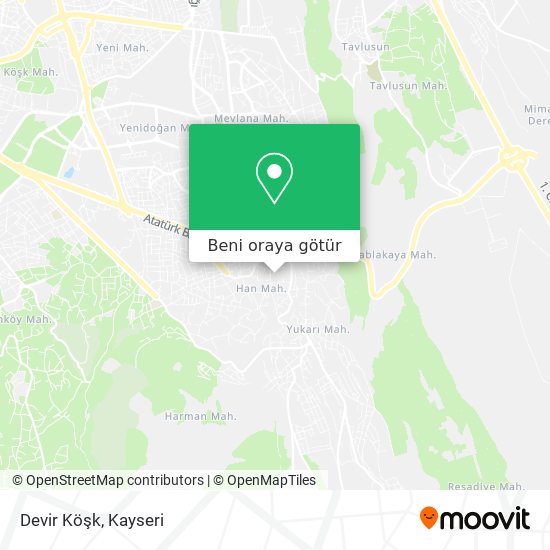 Devir Köşk harita