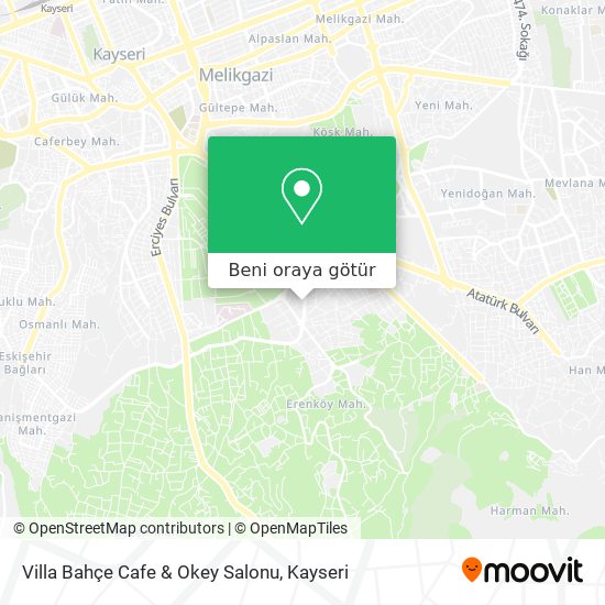 Villa Bahçe Cafe & Okey Salonu harita