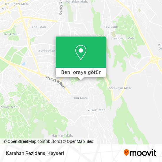 Karahan Rezidans harita