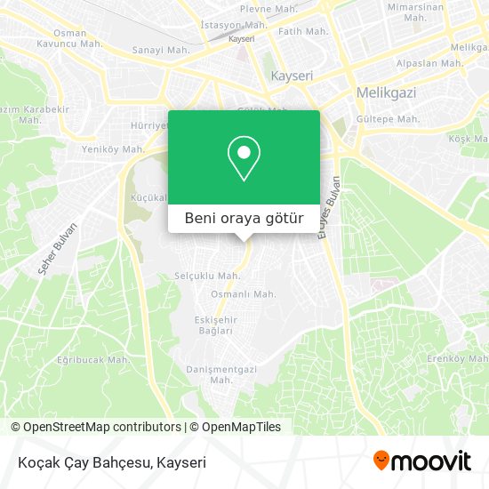 Koçak Çay Bahçesu harita