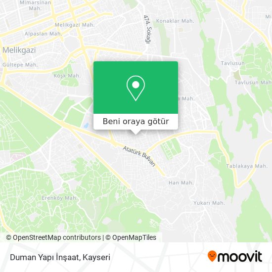 Duman Yapı İnşaat harita