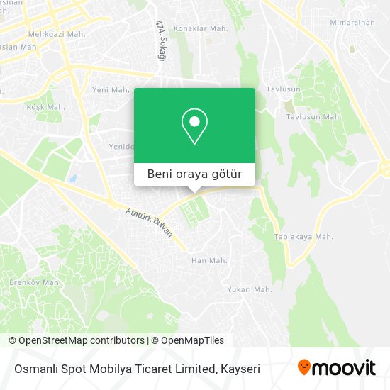 Osmanlı Spot Mobilya Ticaret Limited harita