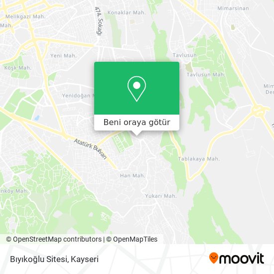 Bıyıkoğlu Sitesi harita