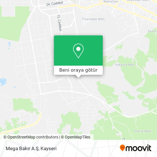 Mega Bakır A.Ş harita