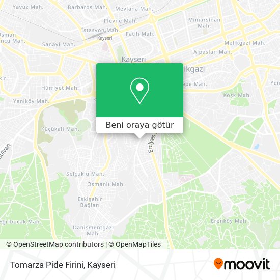 Tomarza Pide Firini harita