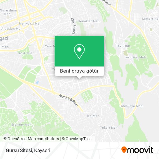 Gürsu Sitesi harita
