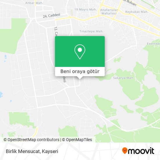 Birlik Mensucat harita