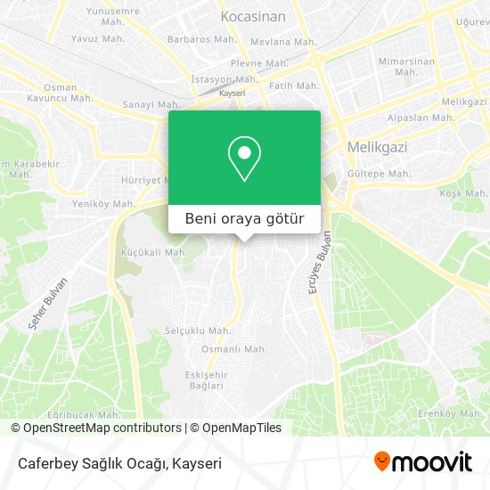 Caferbey Sağlık Ocağı harita