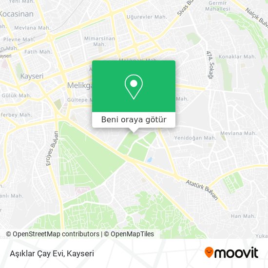 Aşıklar Çay Evi harita