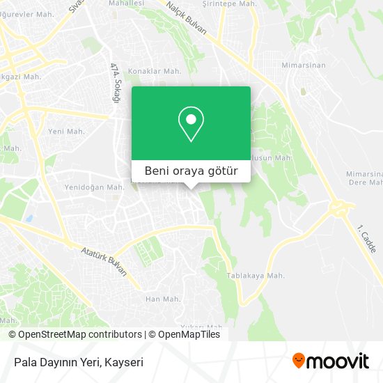 Pala Dayının Yeri harita