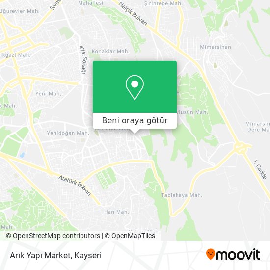 Arık Yapı Market harita