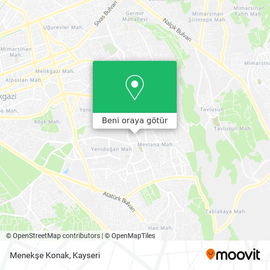 Menekşe Konak harita