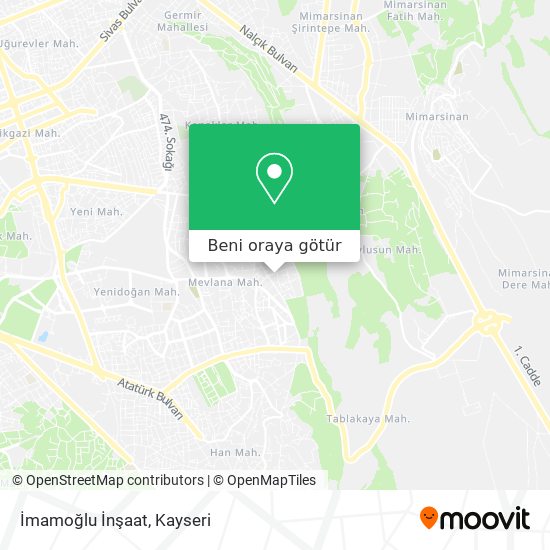 İmamoğlu İnşaat harita