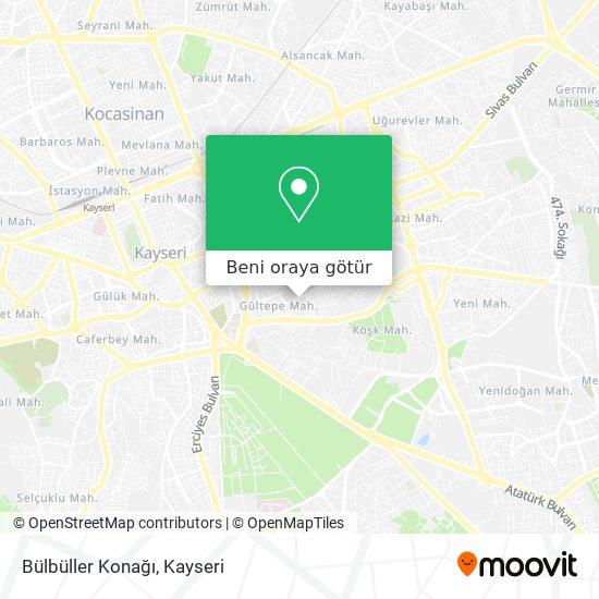 Bülbüller Konağı harita