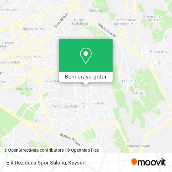 Elit Rezidans Spor Salonu harita