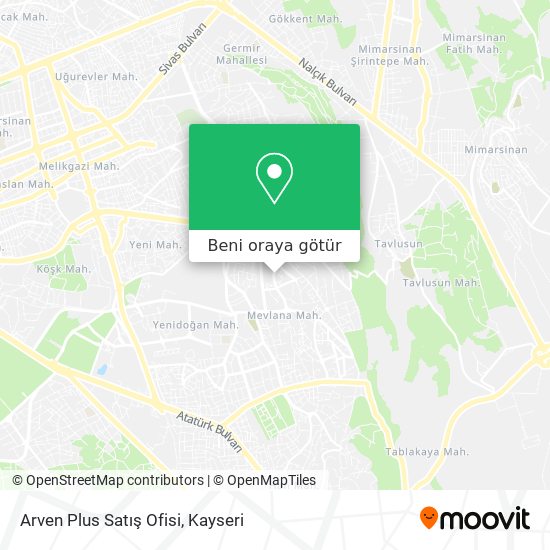 Arven Plus Satış Ofisi harita