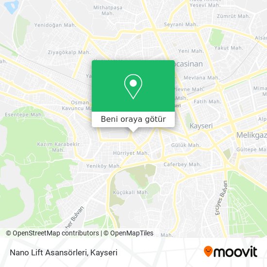 Nano Lift Asansörleri harita