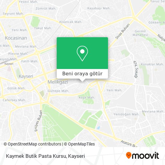 Kaymek Butik Pasta Kursu harita