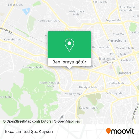 Ekça Limited Şti. harita
