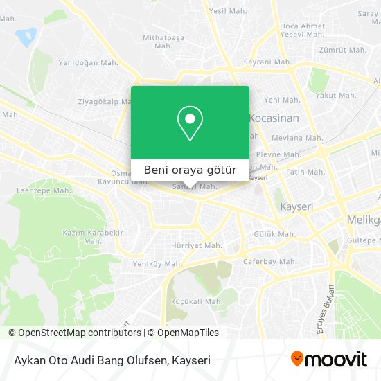 Aykan Oto Audi Bang Olufsen harita