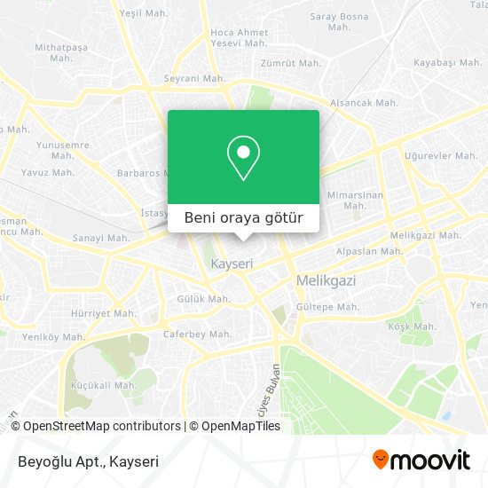 Beyoğlu Apt. harita