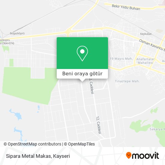 Sipara Metal Makas harita