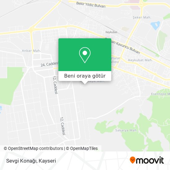 Sevgi Konağı harita