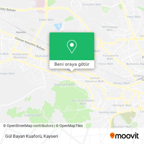 Gül Bayan Kuaforü harita