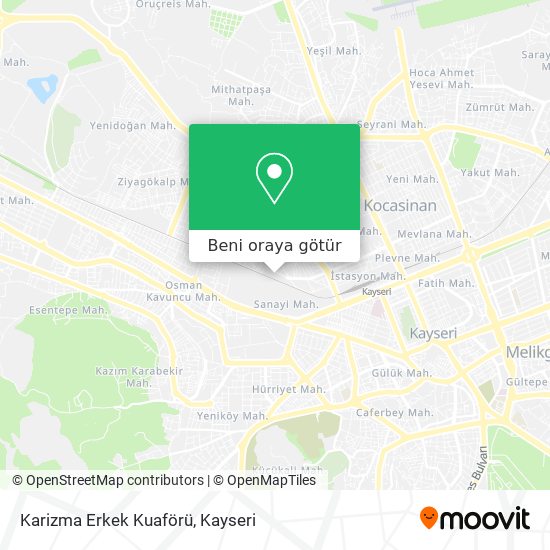 Karizma Erkek Kuaförü harita