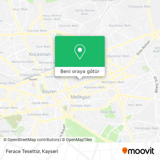 Ferace Tesettür harita