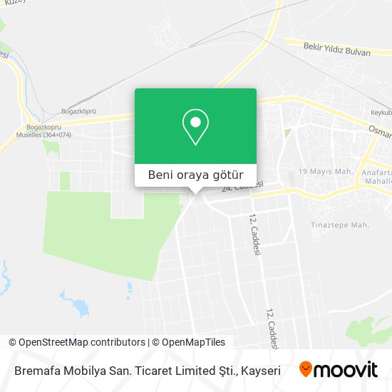 Bremafa Mobilya San. Ticaret Limited Şti. harita