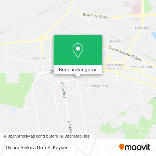 Oylum Bisküvi Gofret harita
