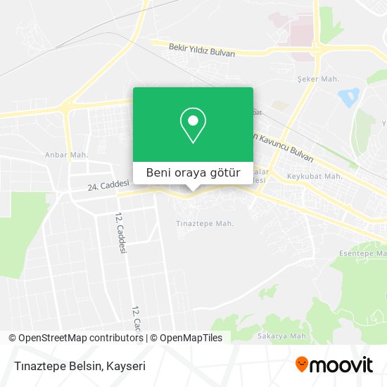 Tınaztepe Belsin harita