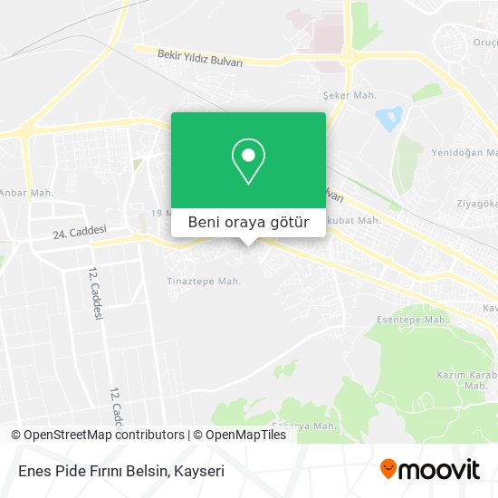 Enes Pide Fırını Belsin harita
