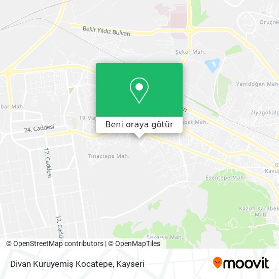 Divan Kuruyemiş Kocatepe harita