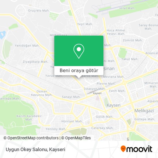 Uygun Okey Salonu harita