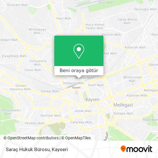 Saraç Hukuk Bürosu harita