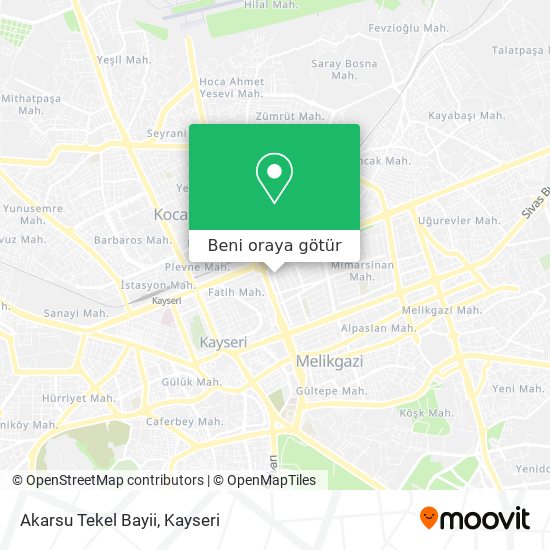 Akarsu Tekel Bayii harita
