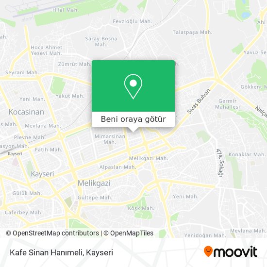 Kafe Sinan Hanımeli harita