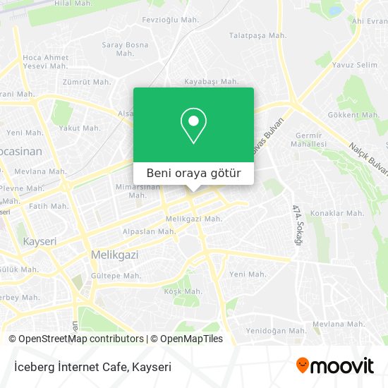 İceberg İnternet Cafe harita