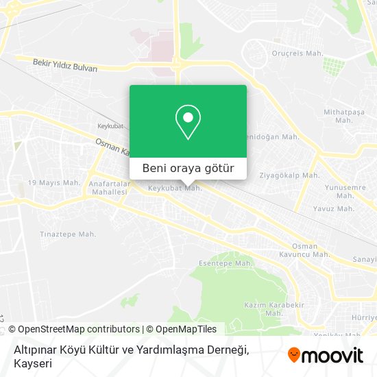 Altıpınar Köyü Kültür ve Yardımlaşma Derneği harita