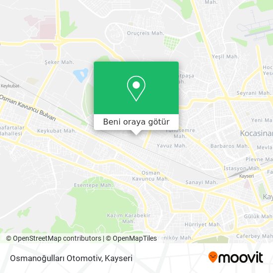 Osmanoğulları Otomotiv harita