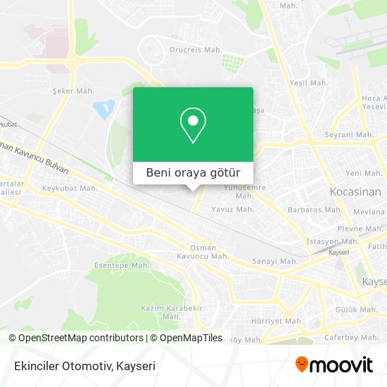 Ekinciler Otomotiv harita