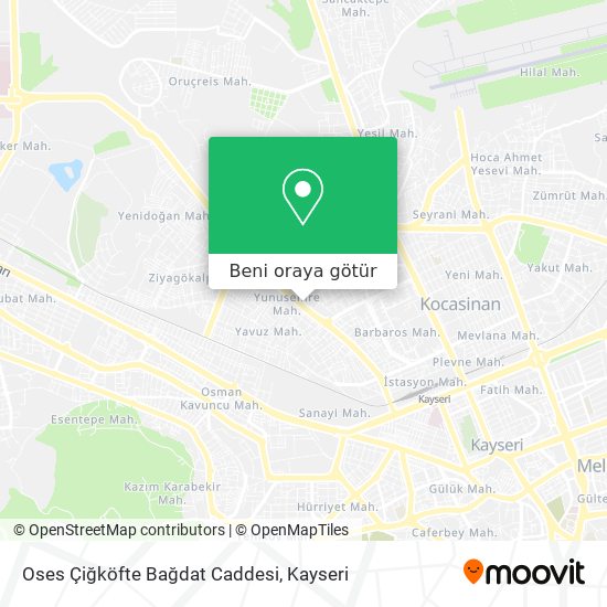 Oses Çiğköfte Bağdat Caddesi harita