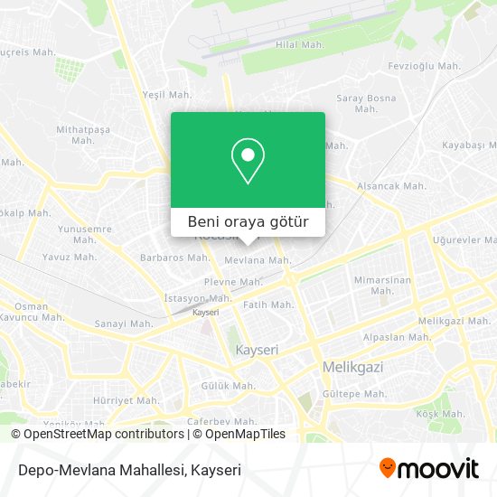 Depo-Mevlana Mahallesi harita