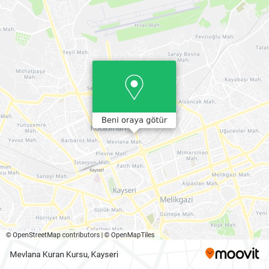 Mevlana Kuran Kursu harita