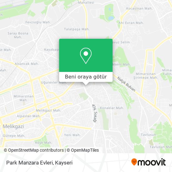Park Manzara Evleri harita