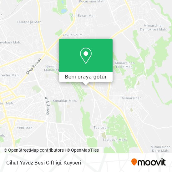 Cihat Yavuz Besi Ciftligi harita