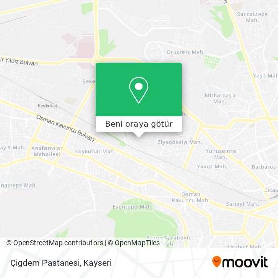 Çigdem Pastanesi harita
